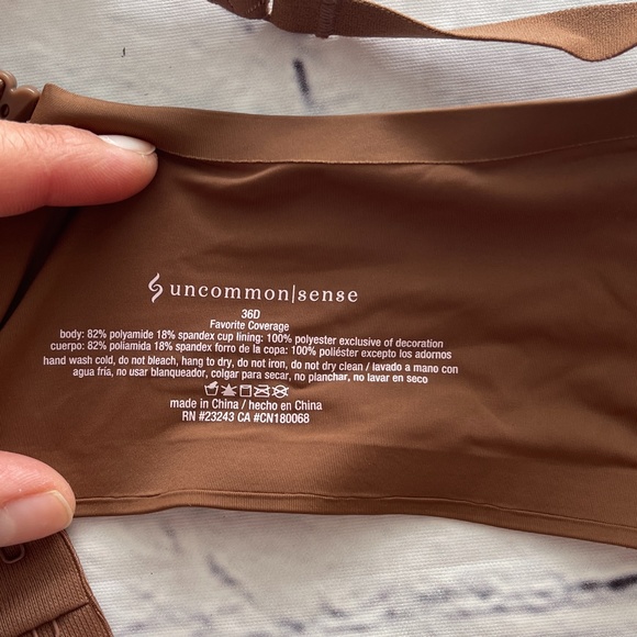 Uncommon Sense Brown Bra - Picture 3 of 6
